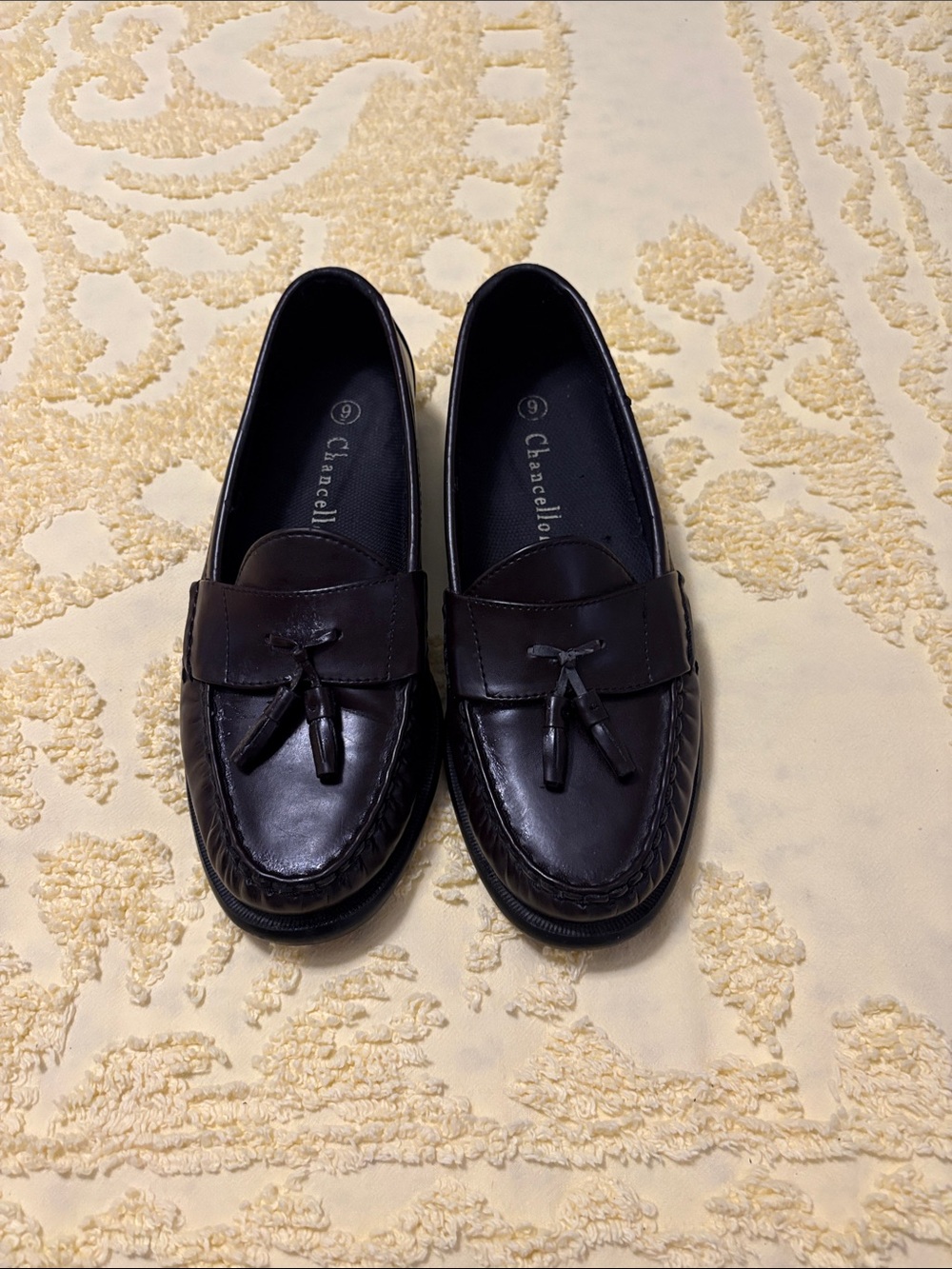 Chancellor’s Men’s Dark Brown Tassel Loafers